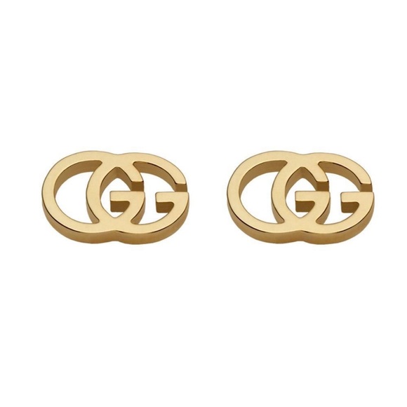 Gucci Jewelry - Gucci 18 Yellow Gold GG Logo Earrings